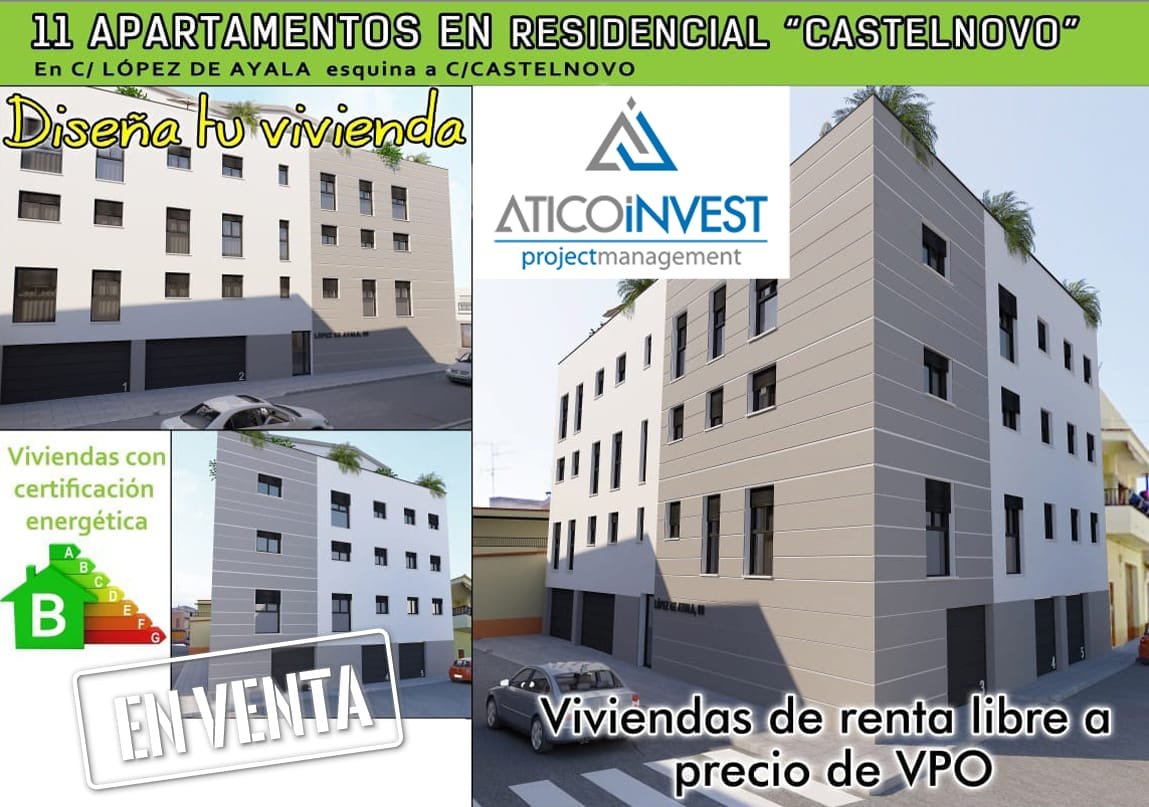Cartel de la promoción Residencial Castelnovo