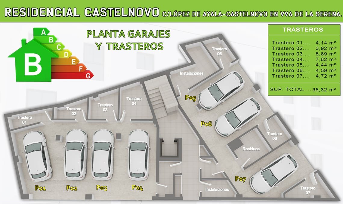 Garaje y trasteros de Castelnovo