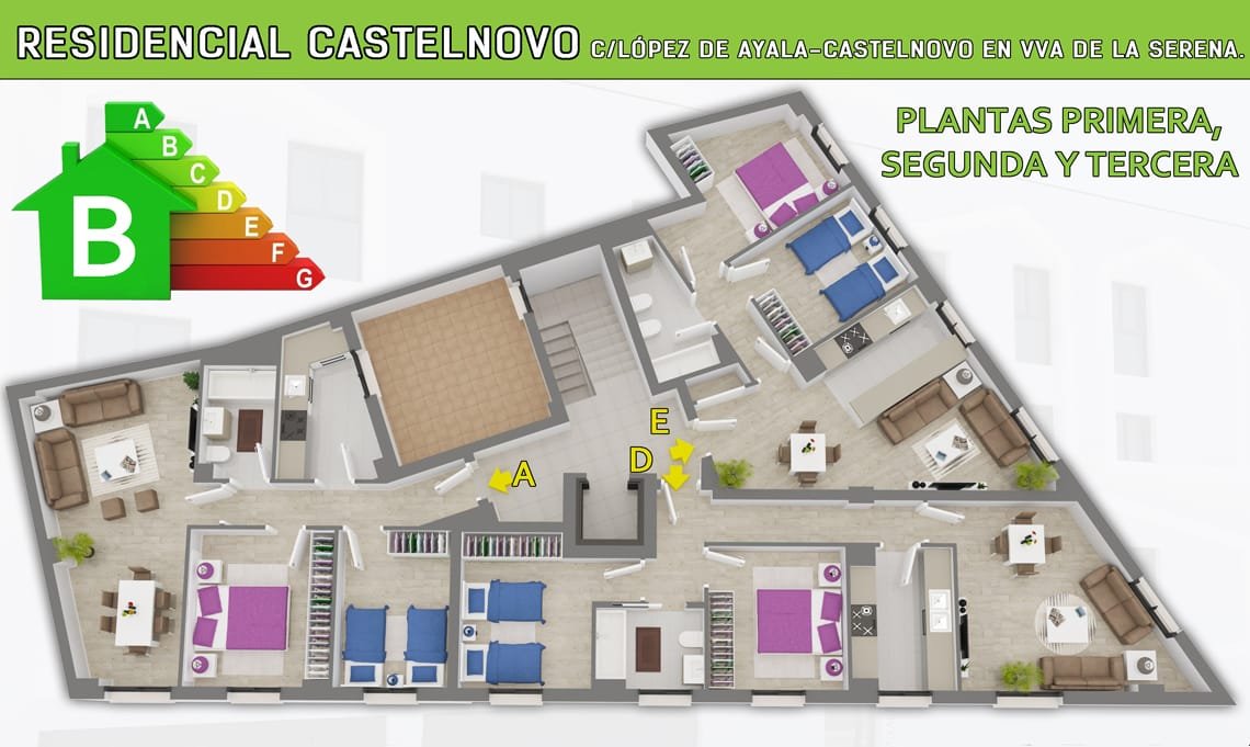Planta primera de Castelnovo