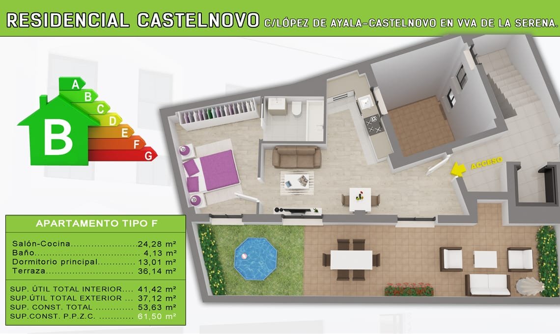 Vivienda tipo F de Castelnovo