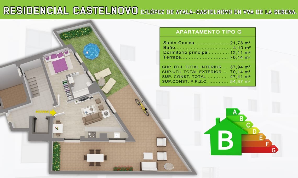 Vivienda tipo G de Castelnovo