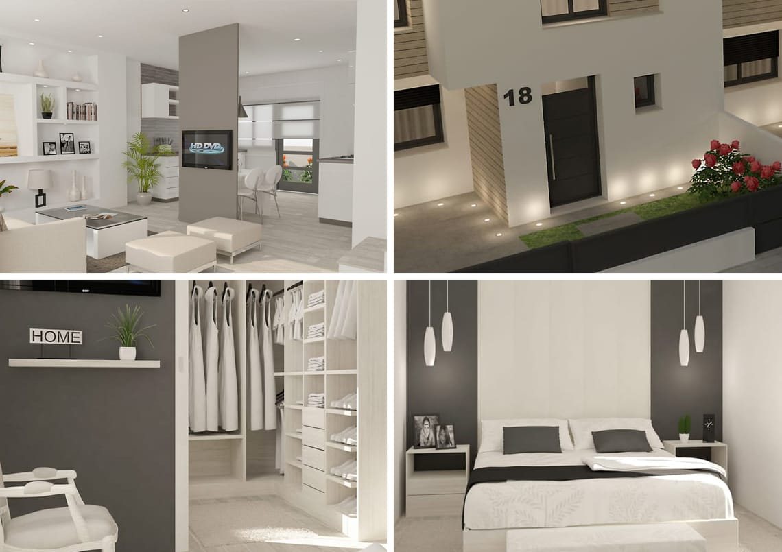 Renders de interior de Residencial Nature 2